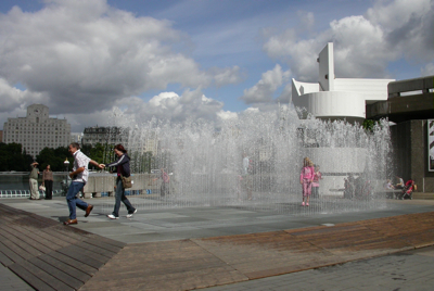 water jets, Southbank Centre London 2007