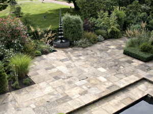 Yorkstone paving