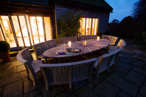 This 4 metre oak table from Gaze Burvill for entertaining on a large scale