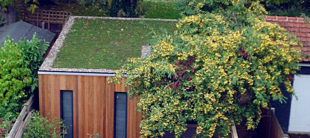 Hobby room with green roof, Green Studios