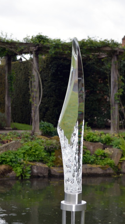 Sally Fawkes - Oblique Echoes (cast glass, carved and polished)