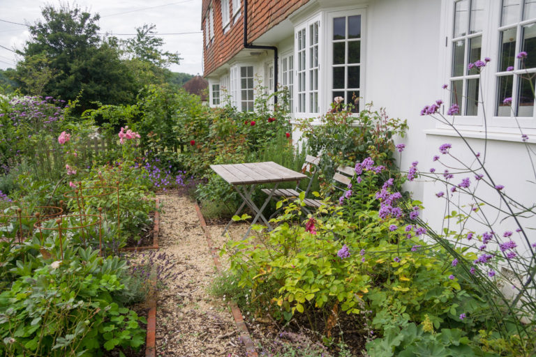 FINISHED GARDEN seating area